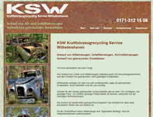 Tablet Screenshot of ksw-schrott.de